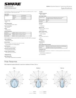 MXA910 Specification Sheet