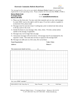 Electronic Community Bulletin Board Form