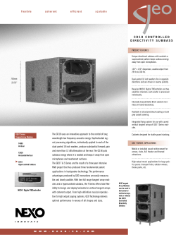CD18 CONTROLLED DIRECTIVITY SUBBASS