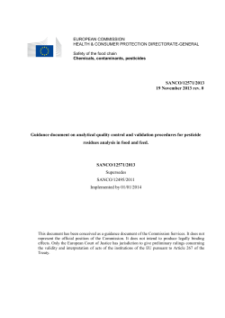 sanco/12571/2013 - EURL