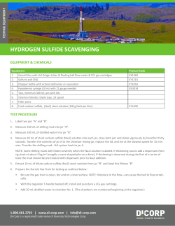 hydrogen sulfide scavenging - Di-Corp