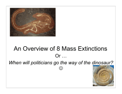 An Overview of 8 Mass Extinctions