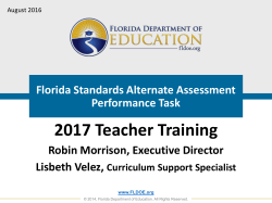 2017 FSAA for Teachers Presentation - Miami