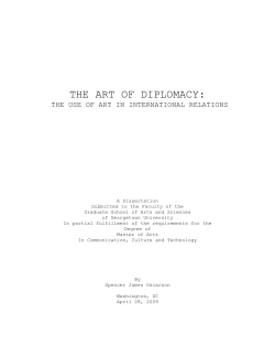 the art of diplomacy - Georgetown University