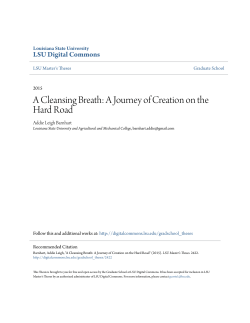 A Cleansing Breath: A Journey of Creation on the Hard Road