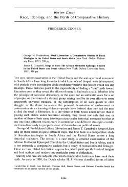 Review Essay Race, Ideology, and the Perils of