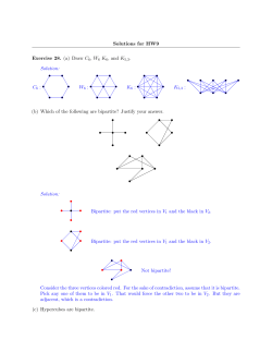 Solutions for HW9 Exercise 28. (a) Draw C 6, W6 K6, and K5,3