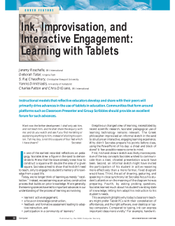 Ink, Improvisation, and Interactive Engagement