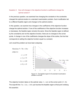 How will changes in the objective function`s