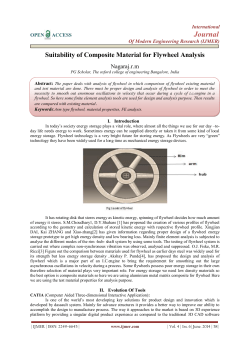 Suitability of Composite Material for Flywheel Analysis