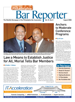 Law a Means to Establish Justice for All, Morial Tells Bar Members
