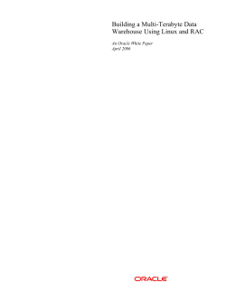 Building a Multi-Terabyte Data Warehouse Using Linux and