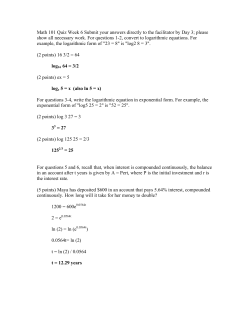 please show all necessary work. For questions 1-2