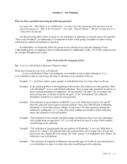Session 3 &ndash; Set Notation - Minnesota State University Moorhead