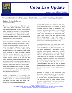 Cuba Law Update - Fowler Rodriguez