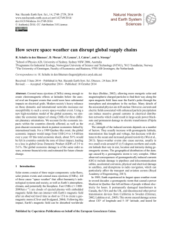 How severe space weather can disrupt global supply chains
