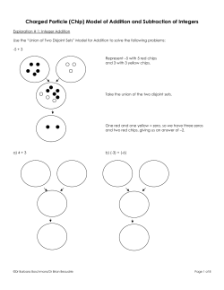 Adding and Subtracting with Negative Numbers