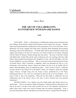 Interview with Kwame Dawes