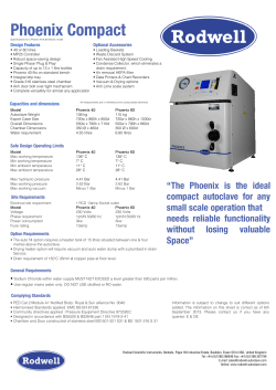 Phoenix Datasheet - Rodwell Autoclave