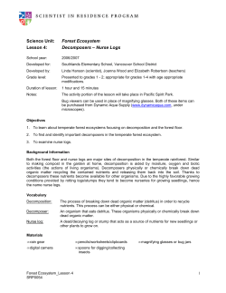 Lesson 4 - Scientist in Residence Program