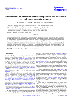 First evidence of interaction between longitudinal and transverse