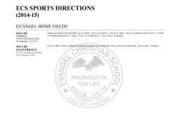 Directions to Sports Fields