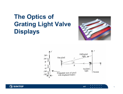 The Optics of Grating Light Valve Displays