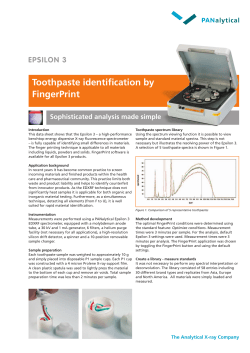 Toothpaste identification by FingerPrint