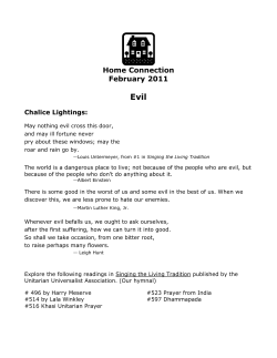 Home Connection - First Unitarian Universalist Church of San Diego