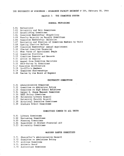 THE UNIVERSITY OF WISCONSIN