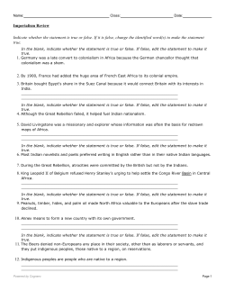 Indicate whether the statement is true or false. If it is false, change