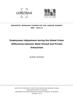 Differences between State-Owned and Private Enterprises