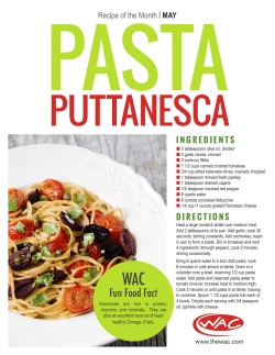Pasta Puttanesca