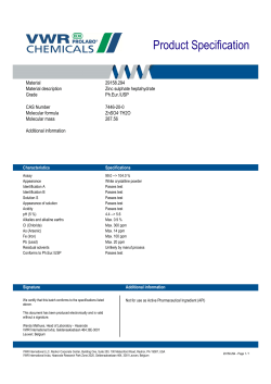 Product Specification
