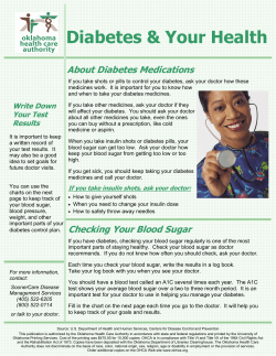 Blood Sugar Monitoring and Meds
