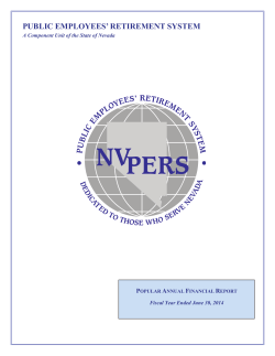 PAFR - Public Employees` Retirement System of Nevada