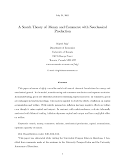 A Search Theory of Money and Commerce with Neoclassical