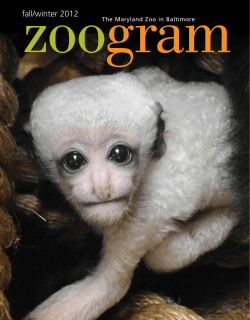 fall/winter 2012 - The Maryland Zoo in Baltimore