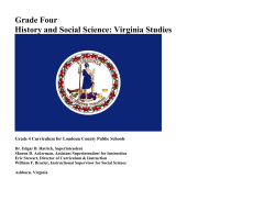Grade Four History and Social Science: Virginia Studies