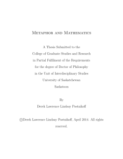 Metaphor and Mathematics