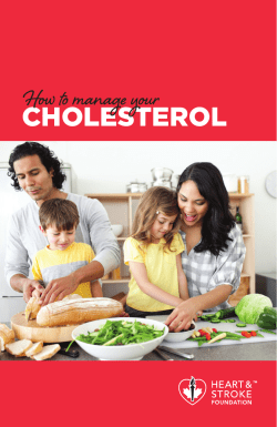 How to manage your CHOLESTEROL - heartandstroke.ca
