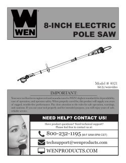 8-inch electric pole saw