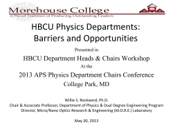Morehouse Physics Making a Major Difference