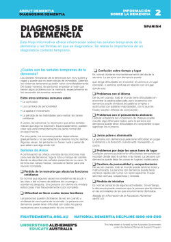 Diagnosis de la demencia