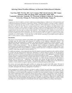 Inferring Clinical Workflow Efficiency via Electronic Medical Record
