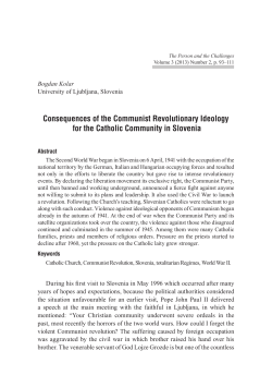 Consequences of the Communist Revolutionary Ideology for the