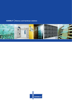 KEMMLIT® Shelves and hairdryer stations