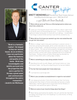 Agent Highlight - Canter Brokerage