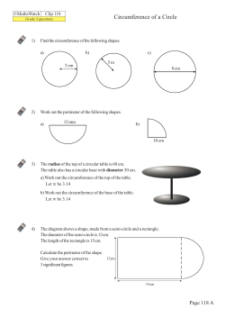 Circumference of a Circle