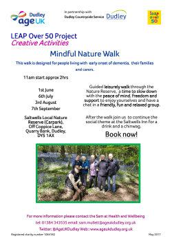 Dementia Nature Walk Jun-Jul-Aug-Sept 2017.pub